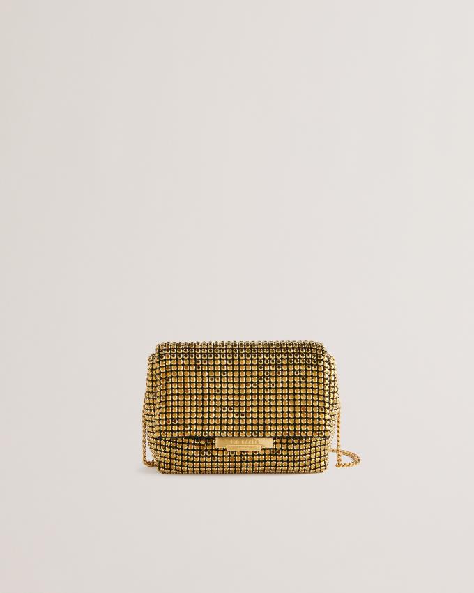 Sac Crossbody Ted Baker Crystal Mini Doré Femme | YUO-30908660